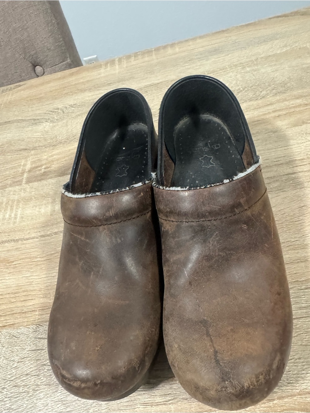 Dansko Brown Leather Women's Clogs
